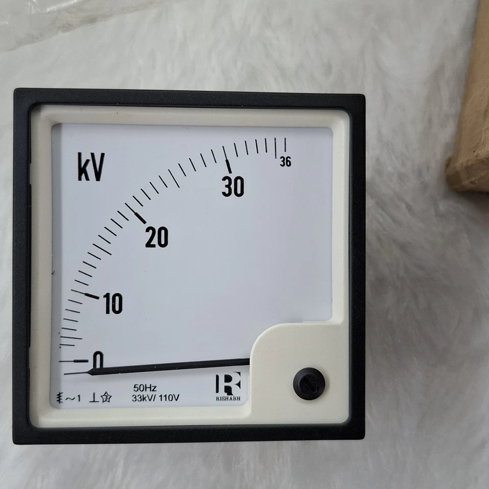 Rishabh M-895/1 Analog AC Voltmeter 0-36kV Moving Iron Panel Meter 33kV/110V50Hz